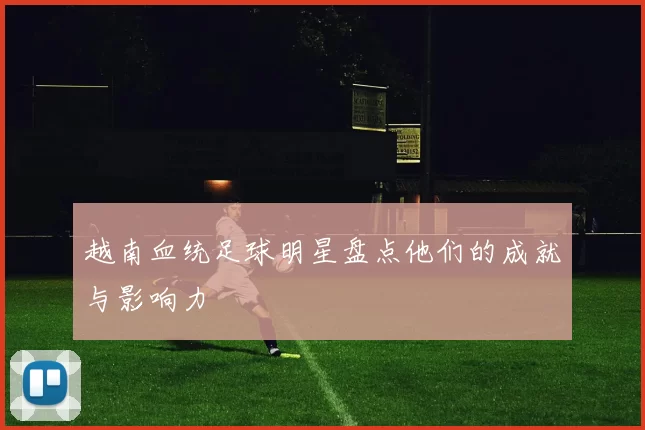 越南血统足球明星盘点他们的成就与影响力